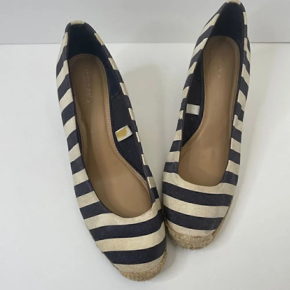 Merona| Nautical| Espadrille| Wedge| 8 1/2 Woman’s